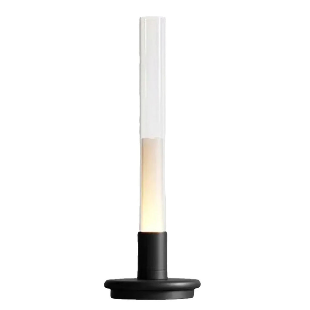 Black Nordic style night light with three colour lighting options including warm white