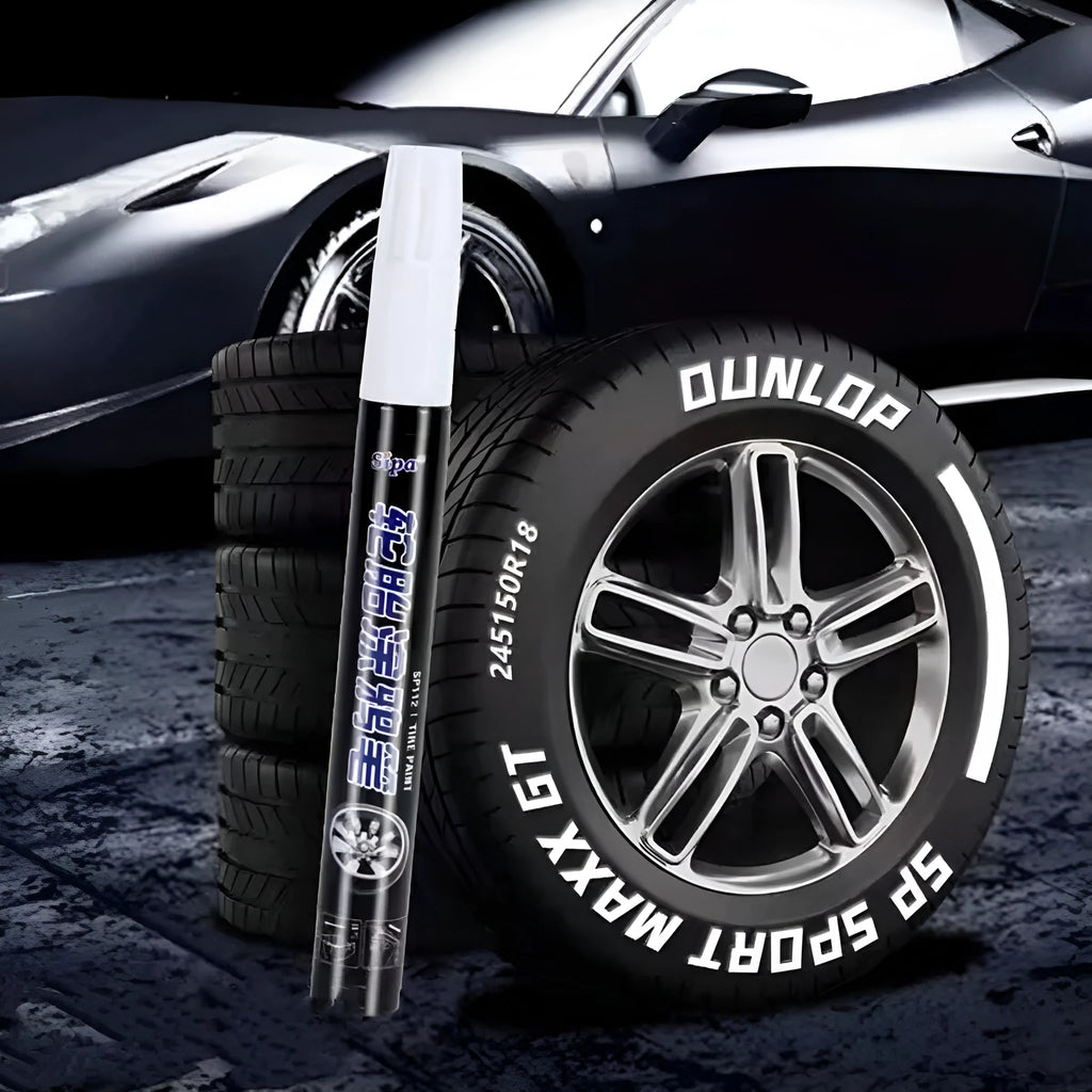 3.0mm waterproof paint repair pen for car tyre and wheel marking, refillable in ten colours