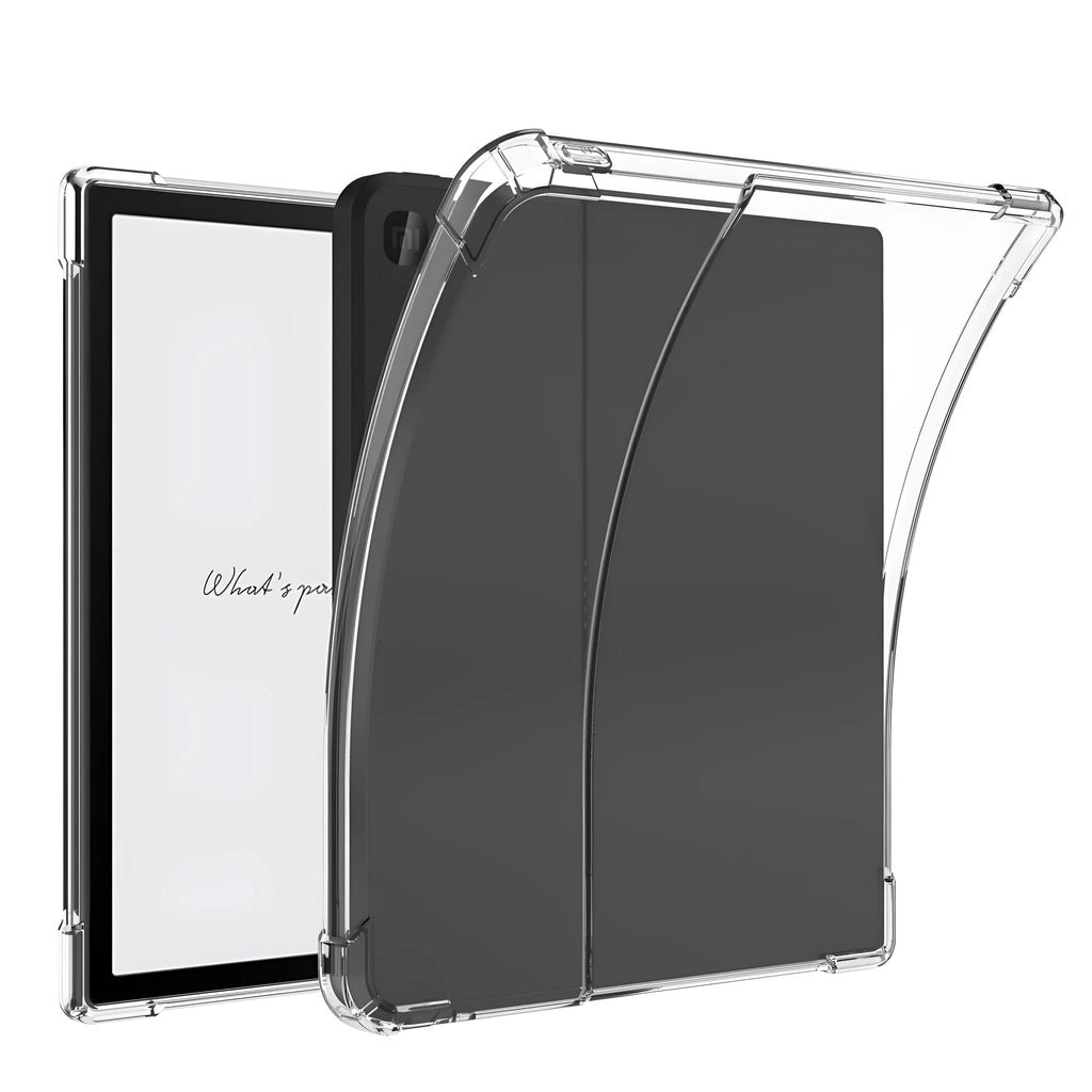 Transparent airbag protective phone case for 7-inch devices showing shockproof TPU construction