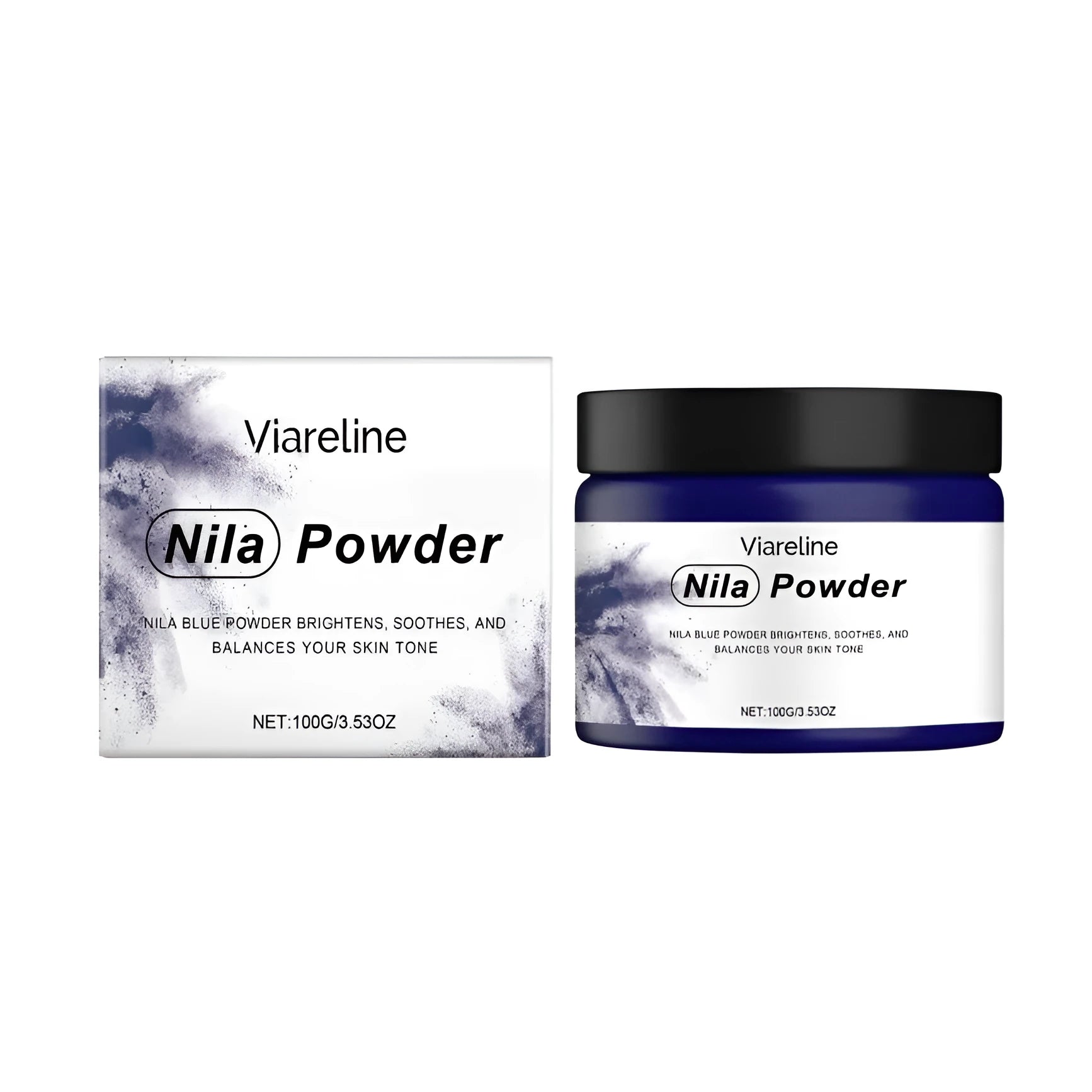 100g container of brightening and firming facial mask powder with fine pore treatment.