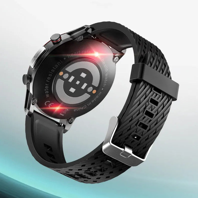 F800 black and silver grey ECG blood pressure sports smart watch on wrist