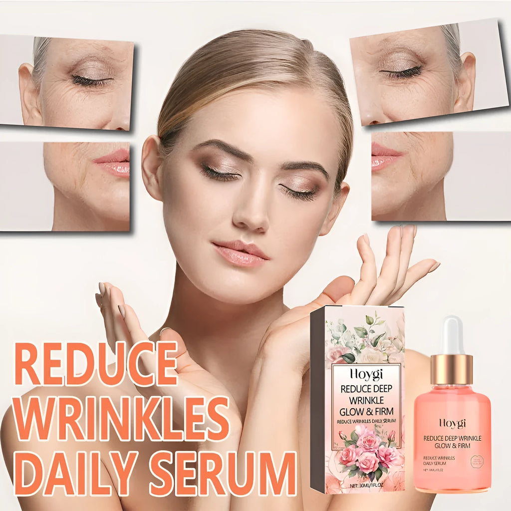 30ml rose essential oil serum bottle for facial brightening and wrinkle smoothing