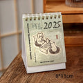 Coffee Time 2025 mini desk calendar with daily coffee design pages