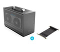 Hummingbird PRO Mini-ITX desktop computer case in titanium grey metal.