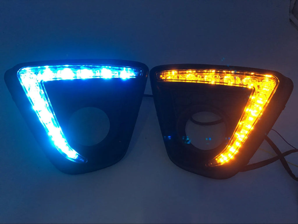 Mazda CX-5 LED daytime running light replacement lamp set with electroplated housing.