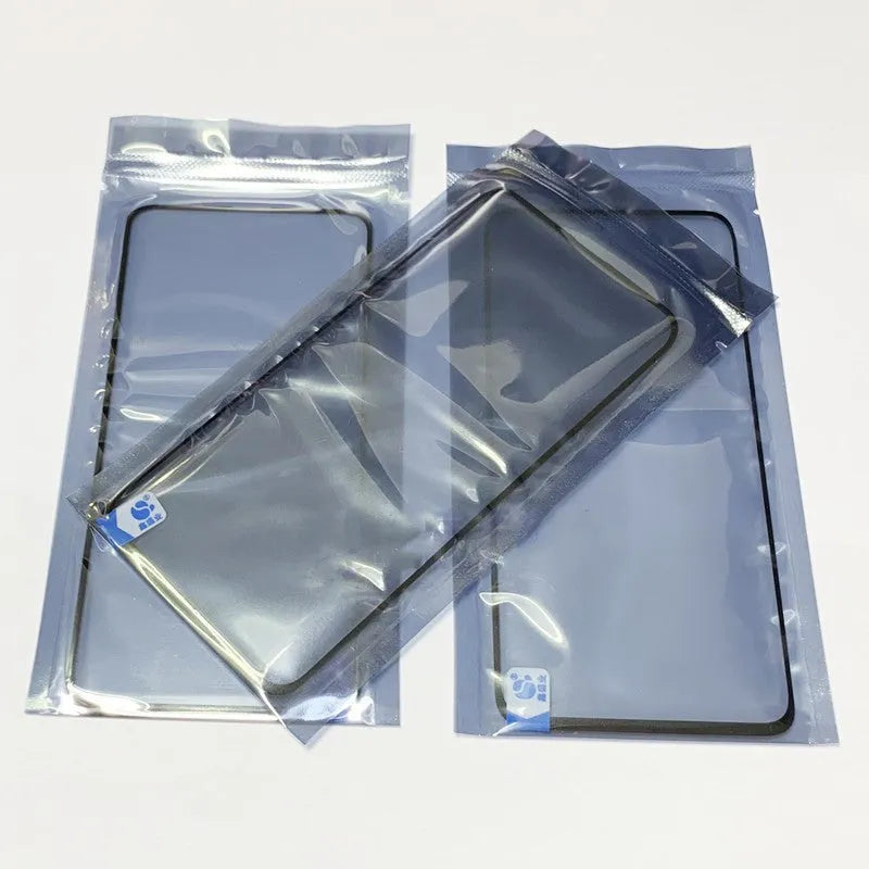 OnePlus 7 Pro replacement glass touch screen with OCA adhesive for phone repair.
