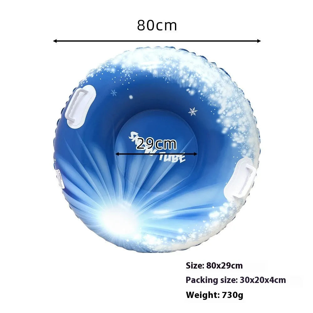 PVC winter skiing ring toy in snow mountain design for children's outdoor snow play
