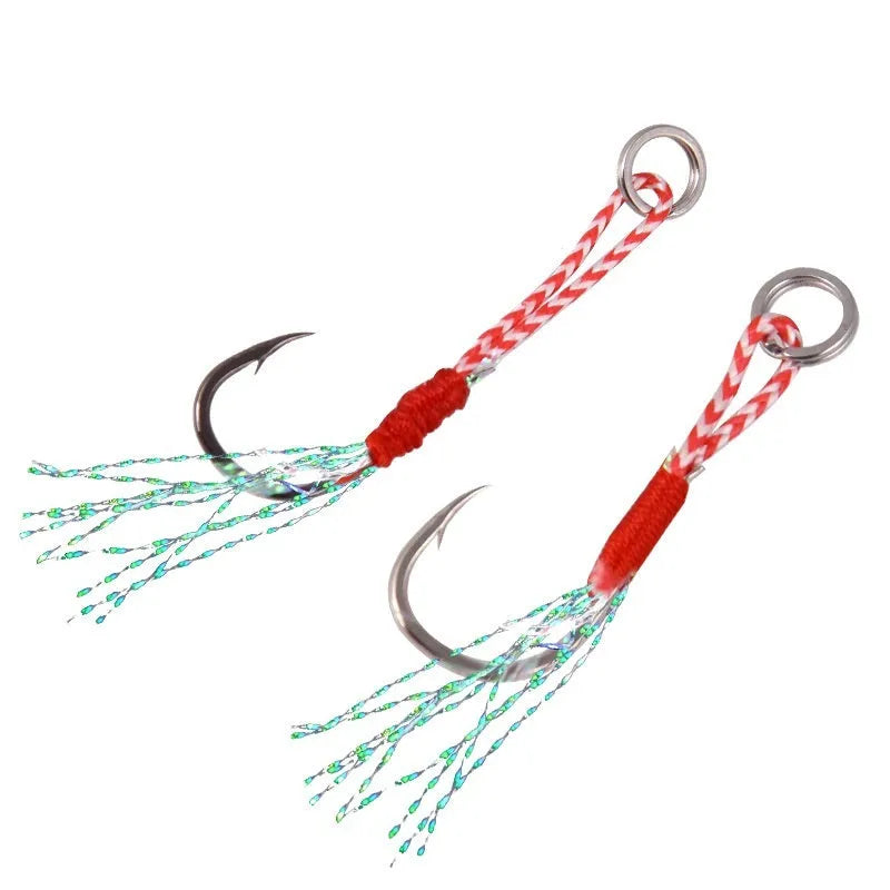 Bright wire iron plate single fishing hook in sizes 9 through 14 for boat and sea fishing.