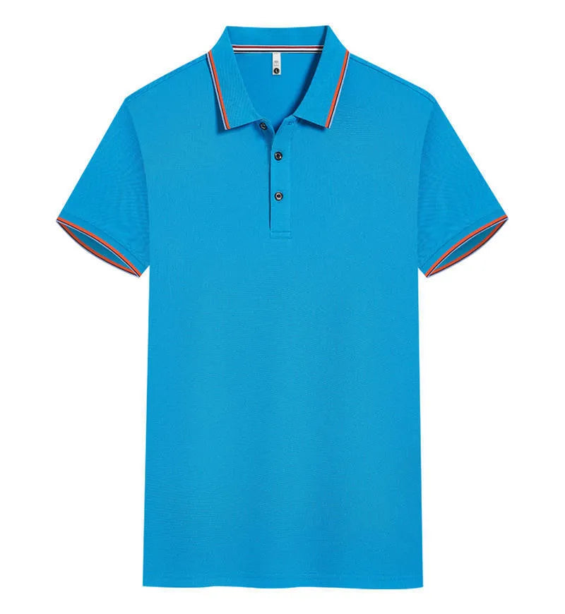 Short sleeve slim fit cotton blend team shirt shown in multiple colour options with size range S to 4XL