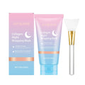 Collagen night wrapping mask set with 75g gel container and application brush
