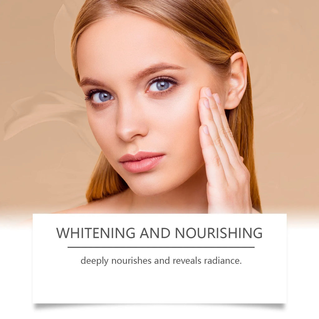 Single 30g sheet facial mask for fading wrinkles with collagen and arbutin.
