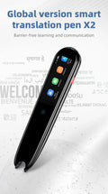 X2 black ABS offline talking pen, handheld, Bluetooth, 146x32x14mm, with data cable and manual
