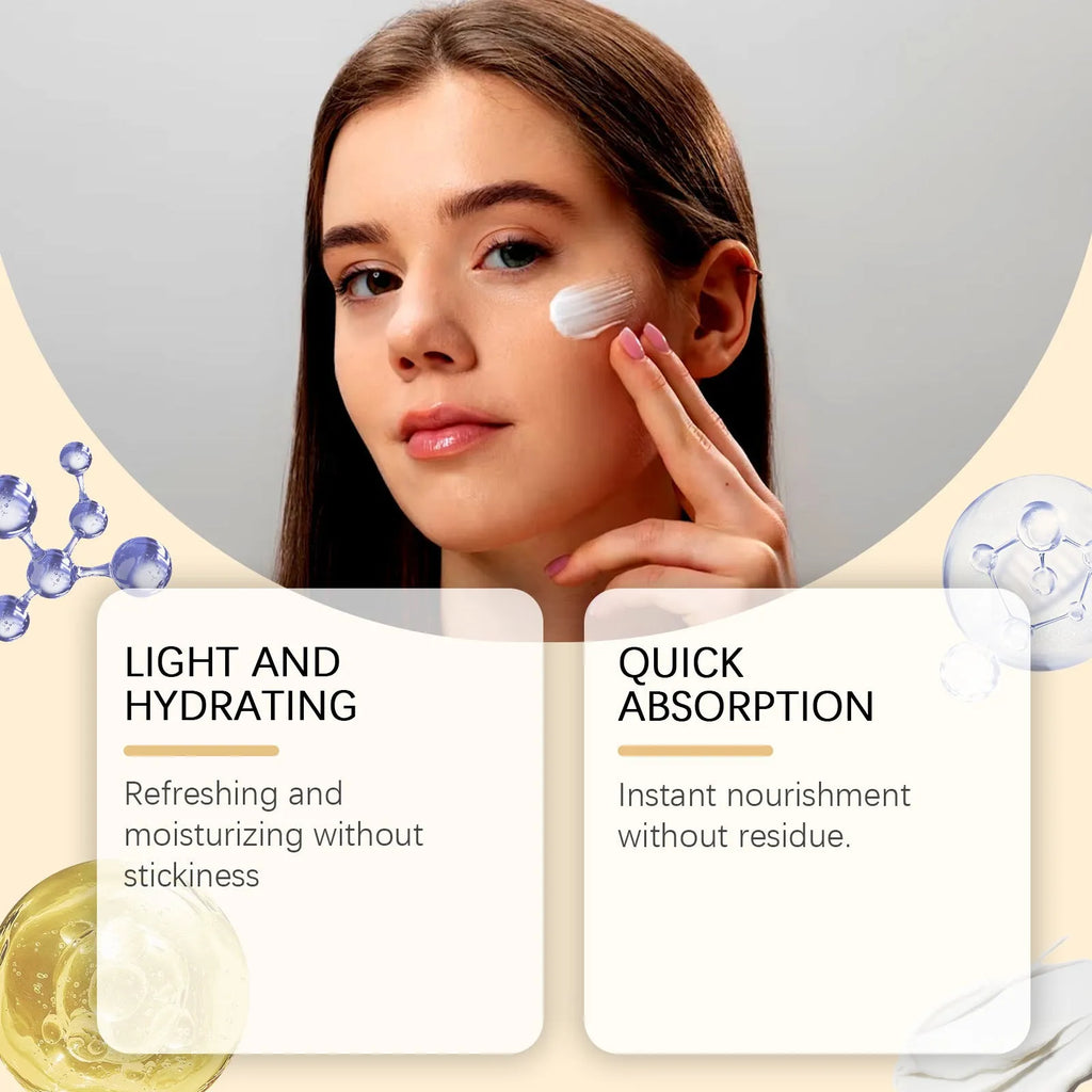 50g tube of protective moisturising face cream with hyaluronic acid.