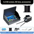 Portable fish finder underwater camera with a 4.3-inch screen, showing the camera unit with night vision LEDs.
