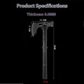 Multi functional high carbon steel engineer axe with 58 hardness for chopping wood with axe bag