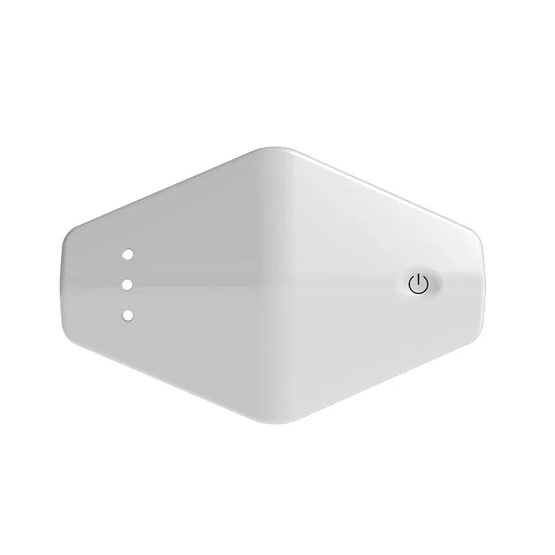 White plastic red light lip care instrument with 450mAh cell and DC 5V 2A input