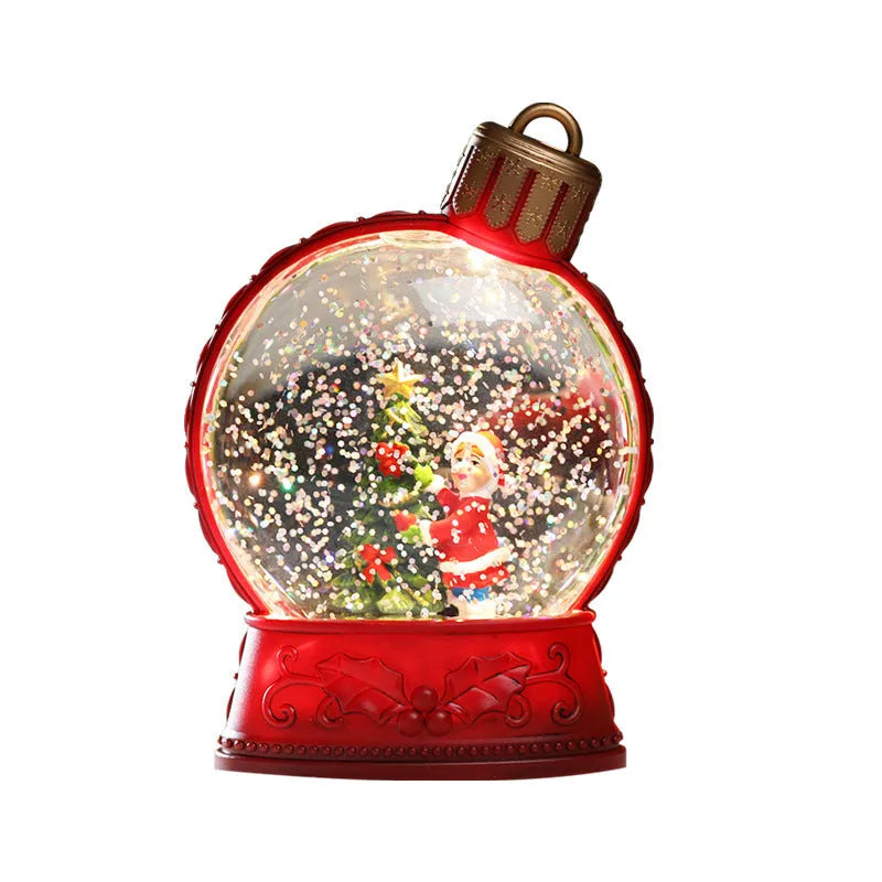 Christmas LED flat light decoration showing festive character design with battery-powered illumination