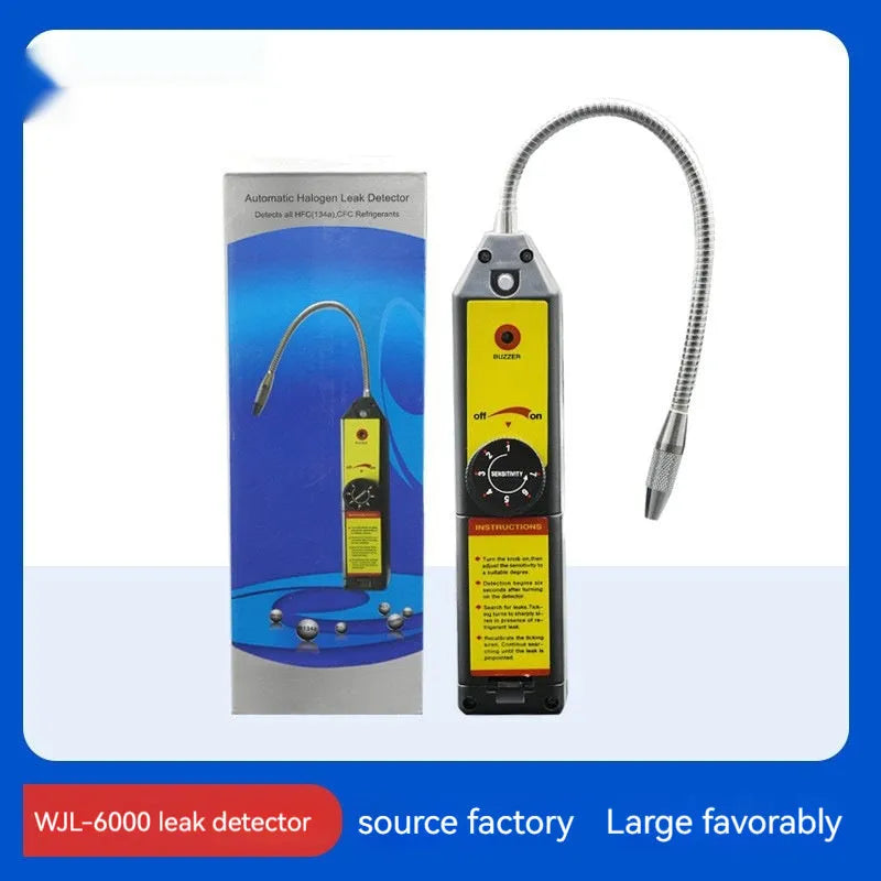 WJL-6000 halogen electronic leak detector with 20cm probe for automotive air conditioning refrigerant gas leaks