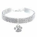 New Pet Collar Diamond Mixed Color Elastic Dogs And Cats Necklace Ornament in multiple colours on white background