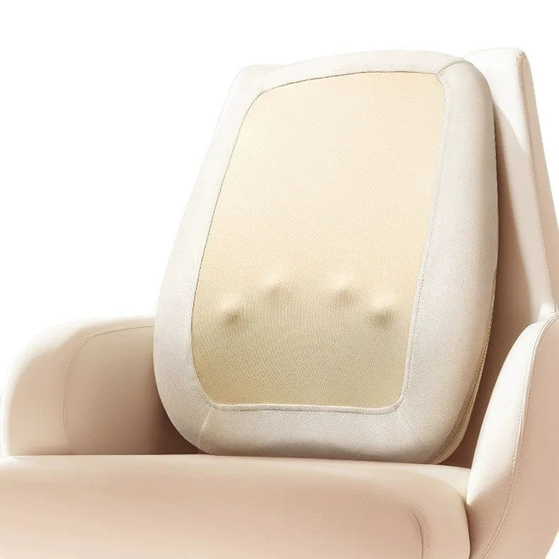 Walking massage cushion with cotton cloth cover, three gear strength settings, infrared physiotherapy, and wireless charging for neck back and waist