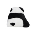 Cartoon panda automotive lumbar support cushion with plush material and PP cotton filler