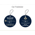 Car freshener vent clip attached to vehicle air vent for interior fragrance