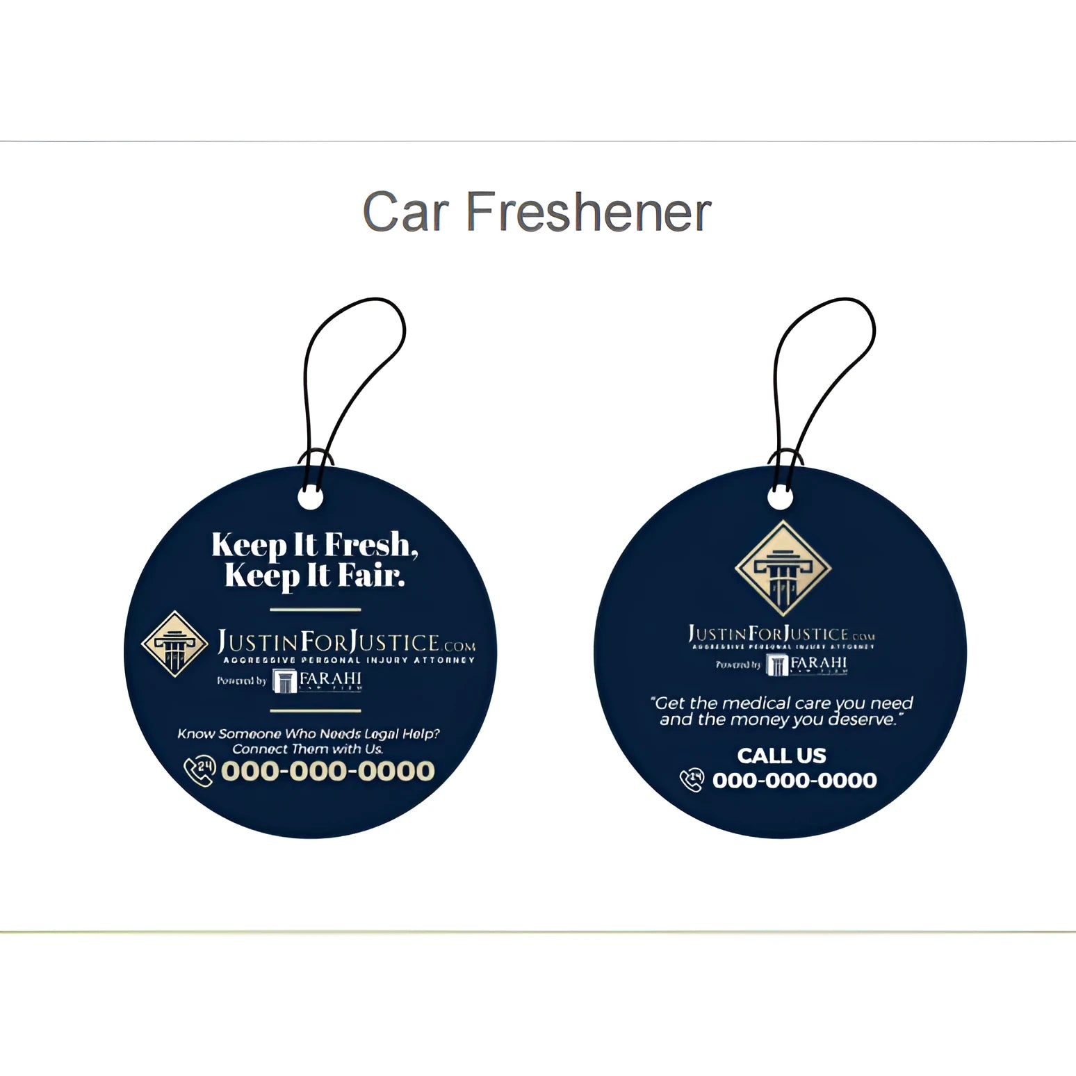 Car freshener vent clip attached to vehicle air vent for interior fragrance