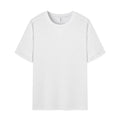 Men's heavyweight waffle-knit short-sleeved t-shirt in a solid colour, showing textured fabric detail.