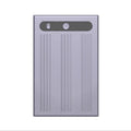 Ultra-thin dark purple grey voice recorder pen with aluminium alloy body, dimensions 86 x 55 x 3.2mm