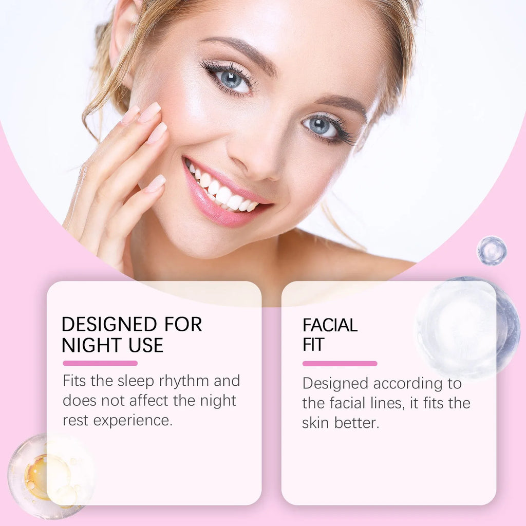 Pack of 144 transparent facial fine line nursing adhesive patches with hyaluronic acid