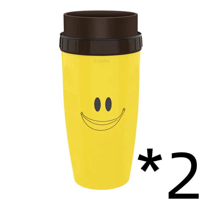 Twist Cup double-walled insulated travel tumbler with cartoon pattern and silicone seal