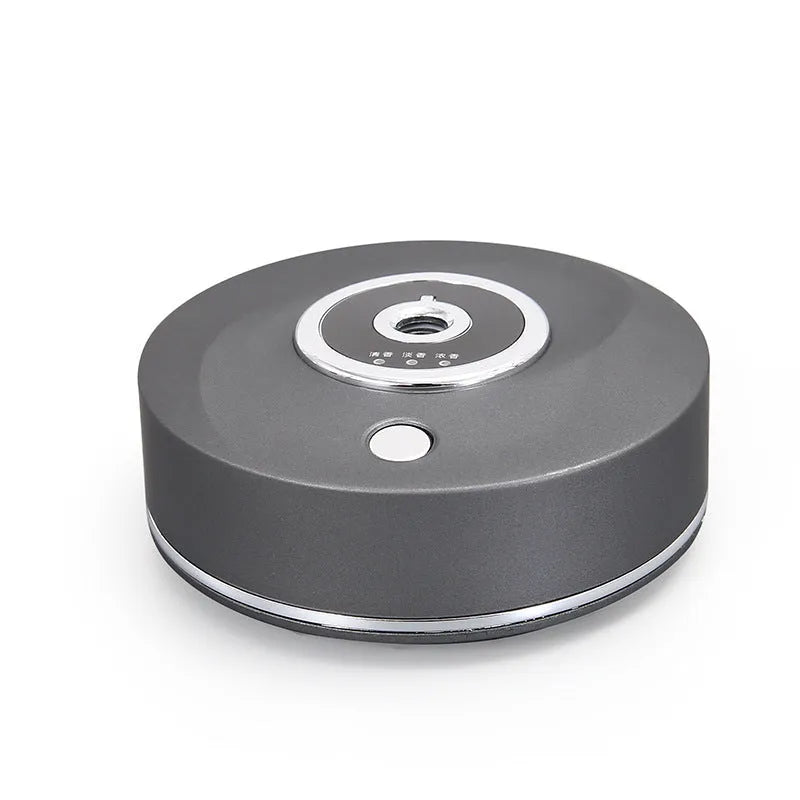 USB-powered car perfume holder aromatherapy machine in black, grey or white with anti-slip pad
