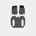 Waterproof TPE rubber car floor mats and tailbox liner for a left-hand drive Tesla Model X