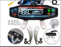 Motorcycle universal speedometer suit with black casing and clear display for speed reading