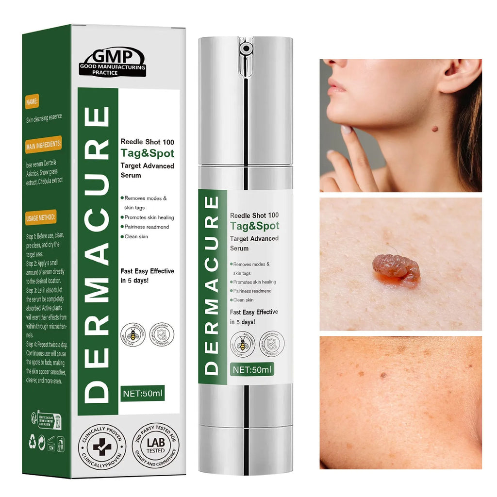 50ml bottle of gentle facial care solution for men and women with non-standard formula