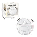 Black or white robot vacuum cleaner and mop with USB charging cable and accessories
