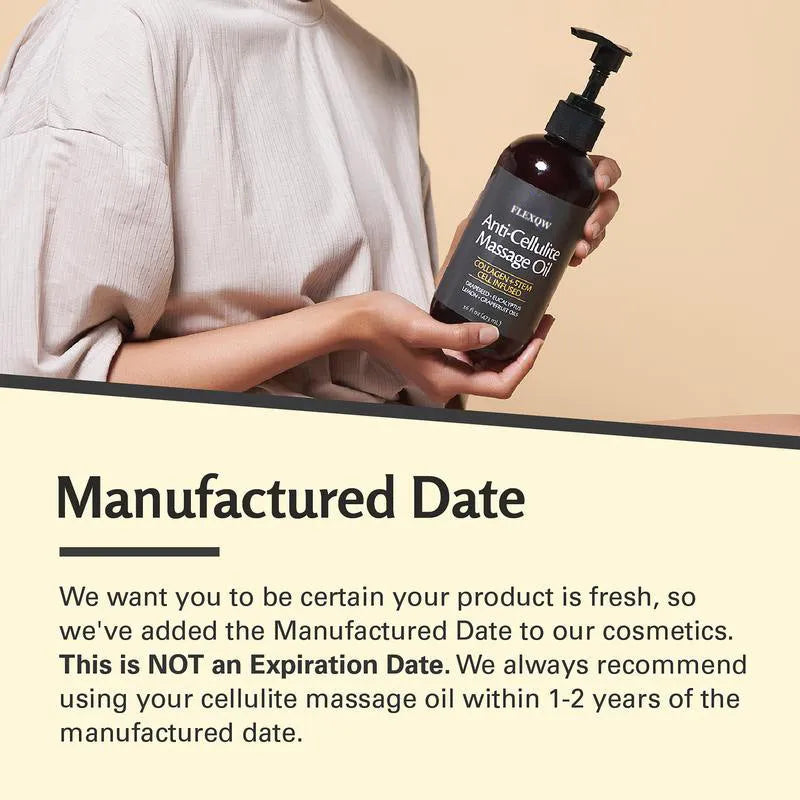 Home Body Firming Massage Oil 240ml bottle with natural oils for women and men