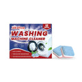 Scale removal cleaning sheets for washing machine, pack of 12, with sodium bicarbonate and citric acid formula