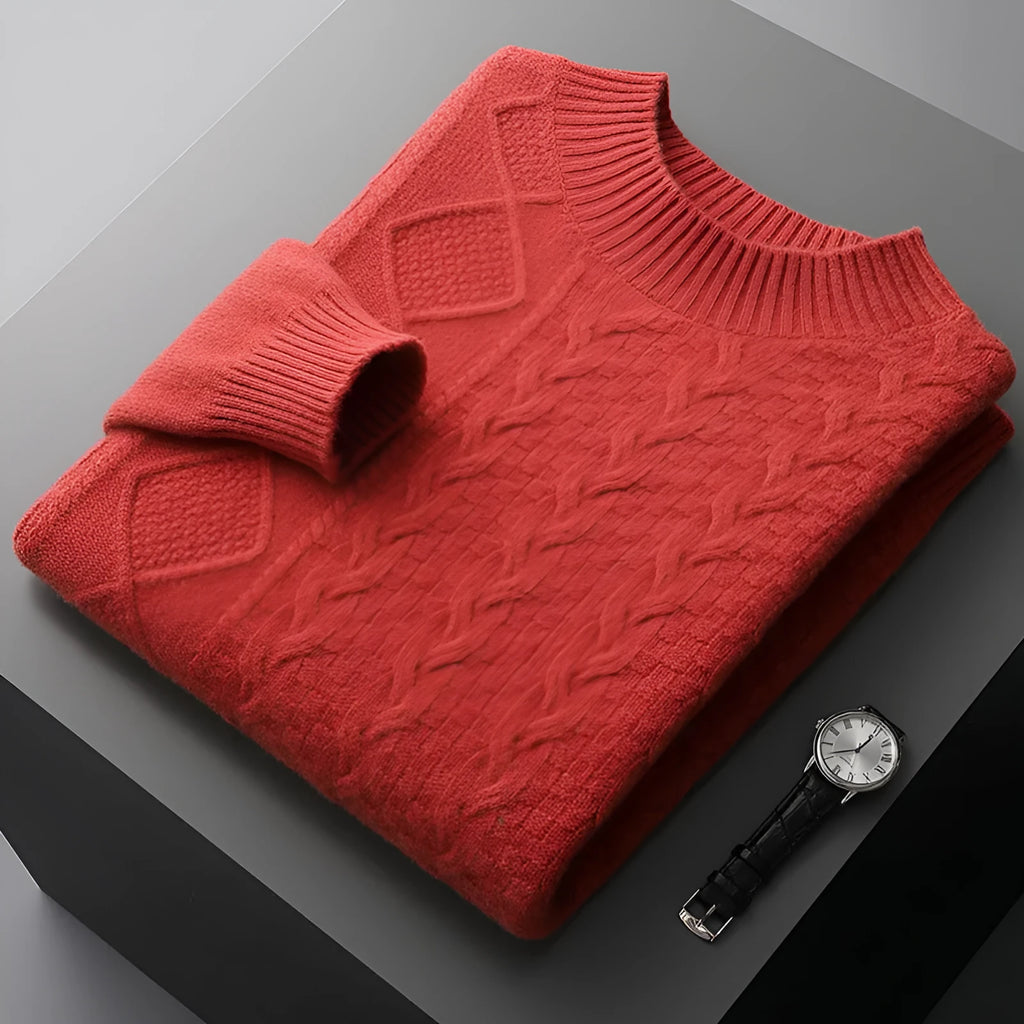 Loose wool pullover knitwear top in Brown Red, Mist Blue, Raw Velvet Beige and Raw Velvet Camel, long sleeve, sizes S-XXXL