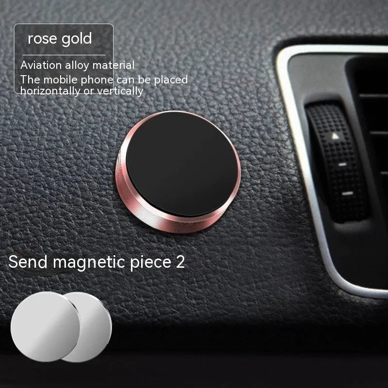 Zinc alloy magnetic car phone holder mounted on air vent with phone attached