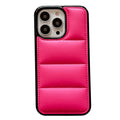 Candy down jacket shape phone case for iPhone models in solid colours