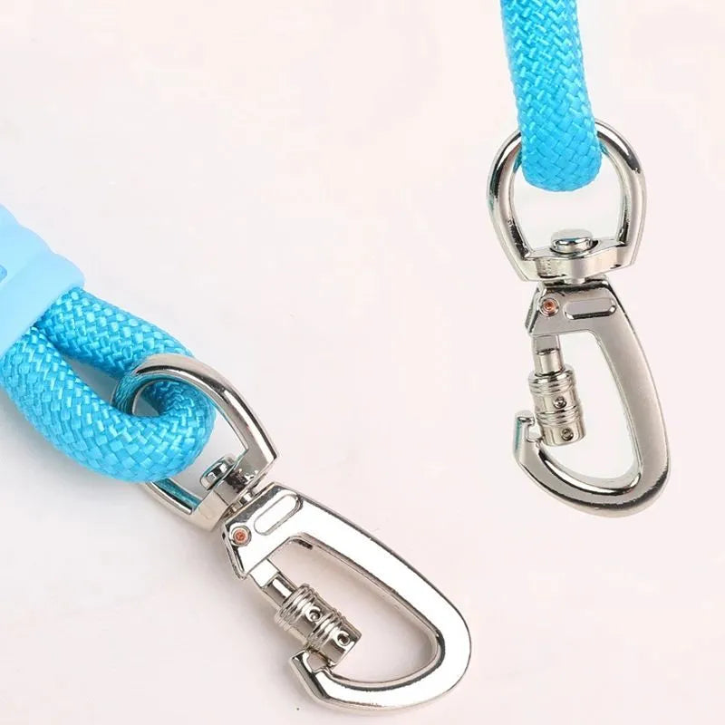 140cm nylon dog traction leash with foam handle in four colour options