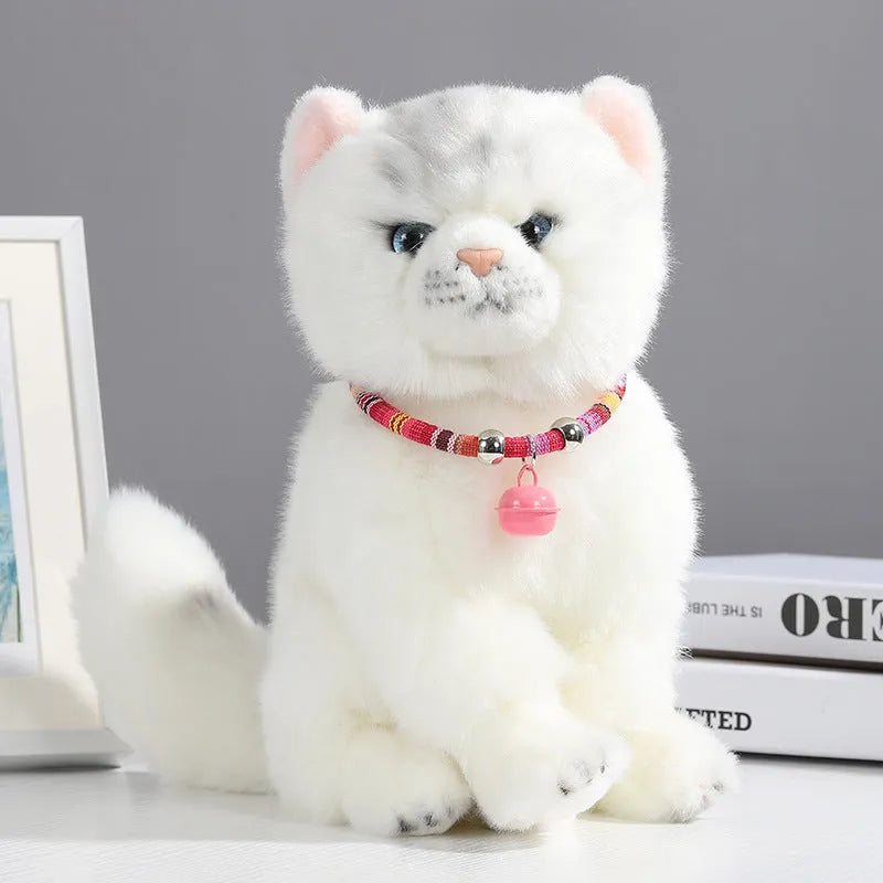 Coloured adjustable pet collar with a metal bell and buckle in ethnic style for dogs and cats.