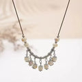 Ceramic butterfly pendant necklace on alloy chain, 31-40cm, sweet insect style, available in blue and white