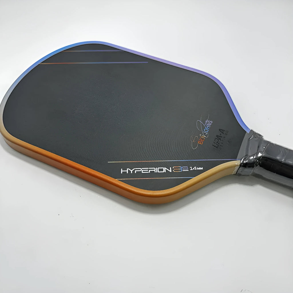 Aurora Multicolor Hyperion 3s carbon fibre pickleball paddle with colour Teflon cloth matte finish