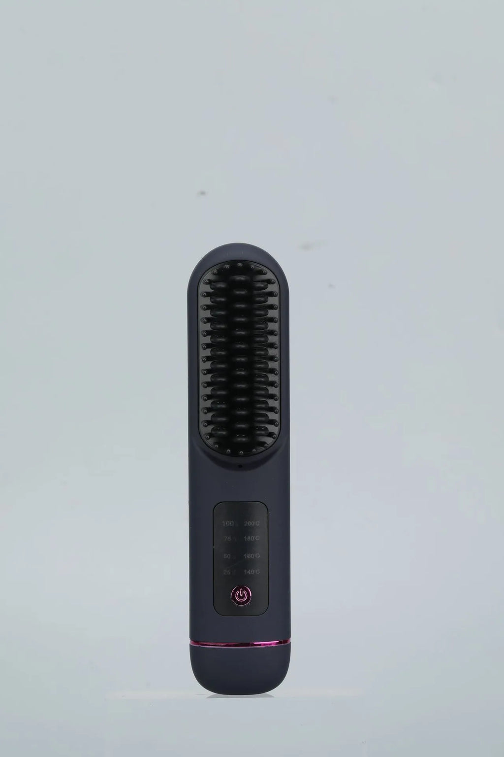 Portable white negative ion hair straightening comb with ceramic plates and cordless design