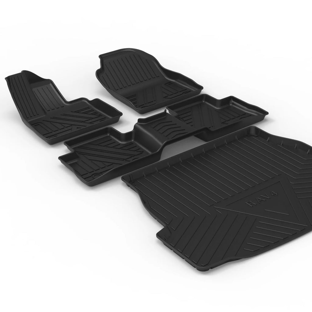 Black carbon fibre pattern TPE car trunk pad for special vehicle boot protection