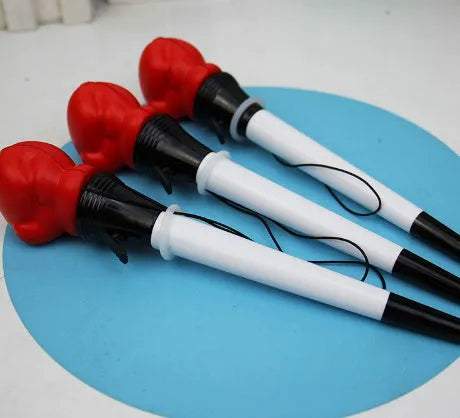 Four ejection pens with plug-in sleeve design and bullet-shaped 0.7mm tips for pressure relief stationery