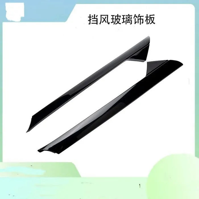 Black Ford front windshield trim panel set for BB5Z-7803144-AA or BB5Z-7803145-AA replacement