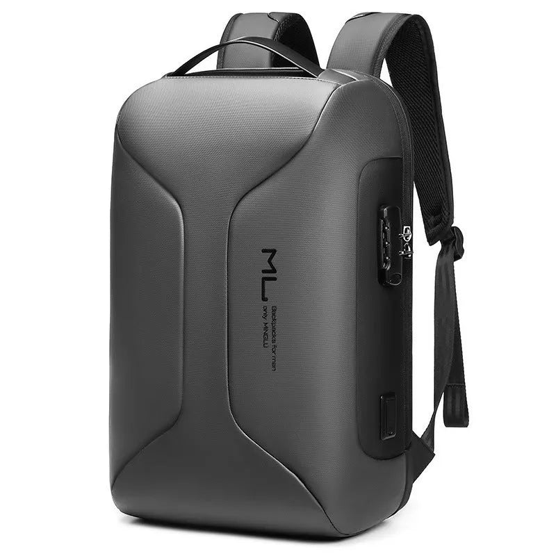 Men's business backpack in waterproof oxford cloth with anti-theft features and large capacity